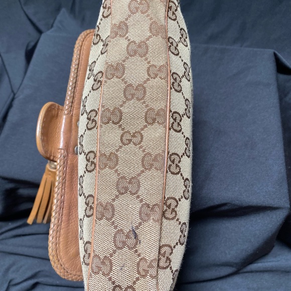 GUCCI Monogram Marrakech Evening Bag Brown - Picture 15 of 16